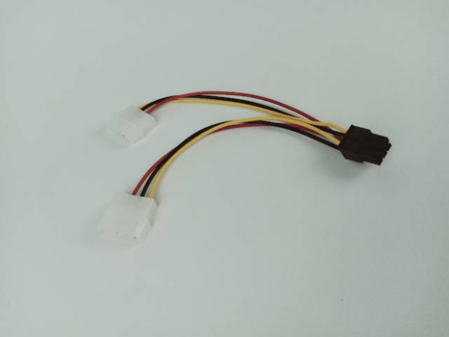 KABEL POWER VGA / ADAPTER 2 MOLEX TO 6 PIN / 6PIN PCIE / PCI-E