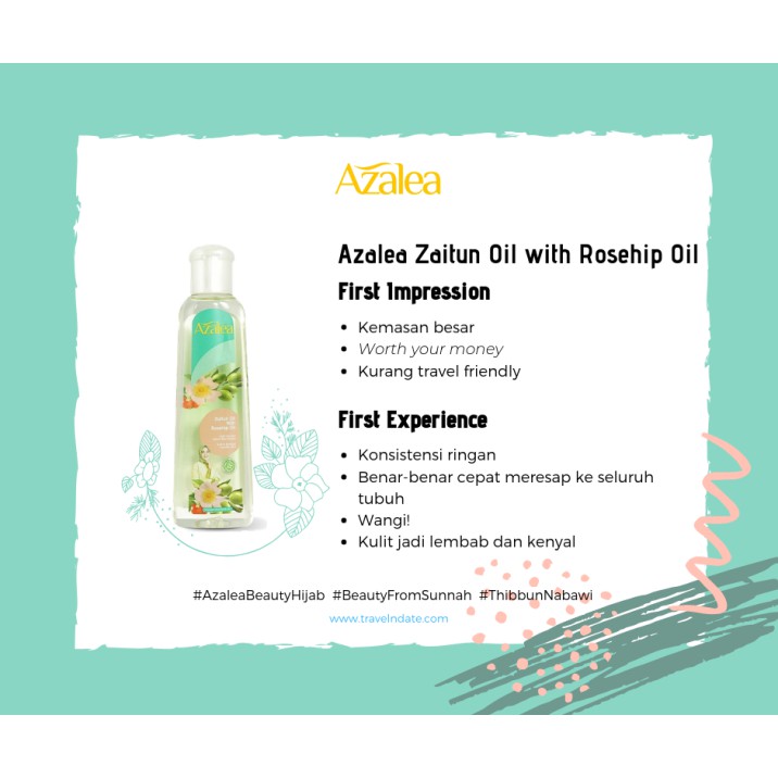 Azalea Zaitun Oil with Rosehip Oil 150 ml