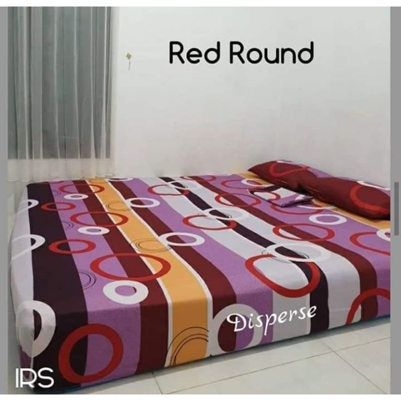 Sprei katun motif abstrak