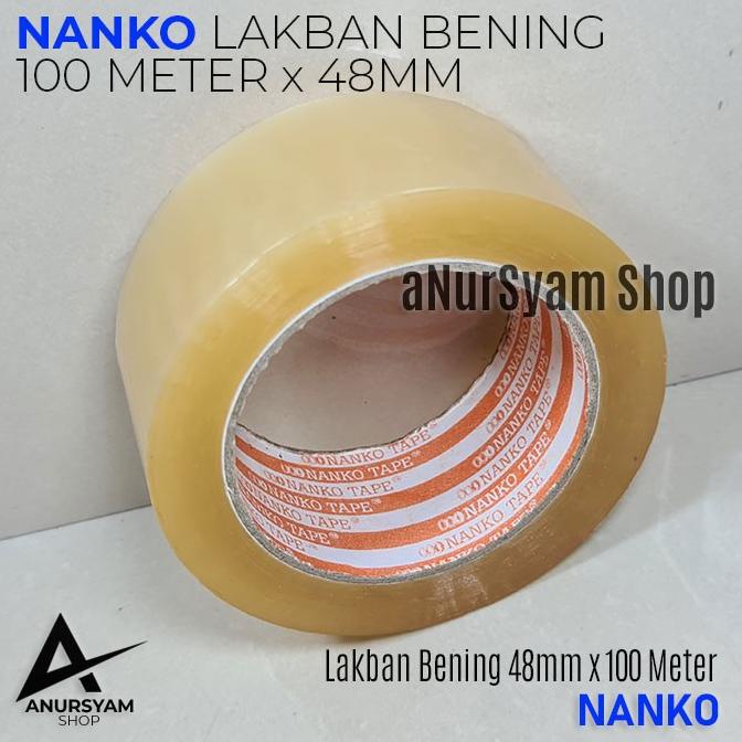 

Lakban Bening NANKO 100M x 48mm / Lakban Beniing 48mm x 100m NANKO anursy44 Juara