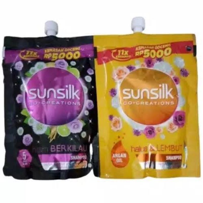 Sunsilk shampoo pouch hitam 55 ml / sunsilk shampoo soft and smooth 55 ml