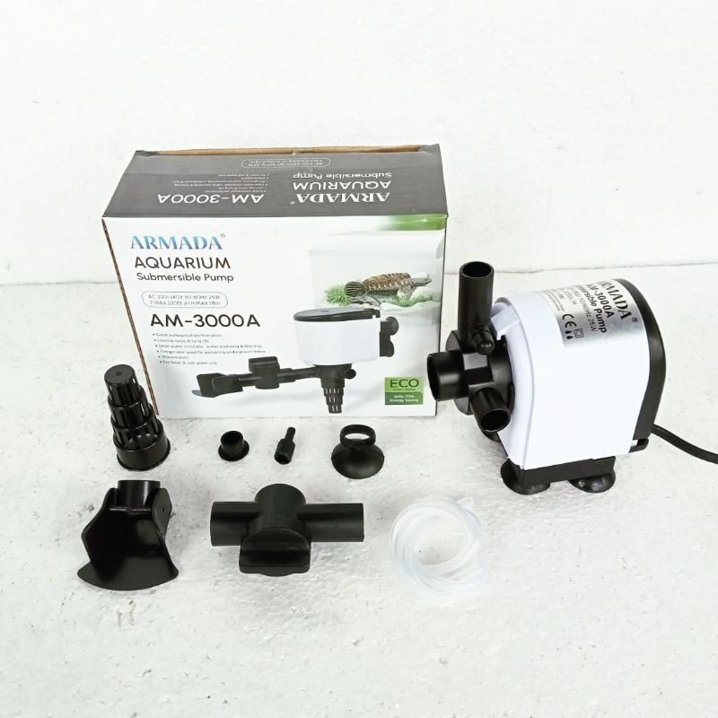 Mesin pompa power head ph ARMADA AM 3000 A filter celup aquarium waterpump water pump low watt