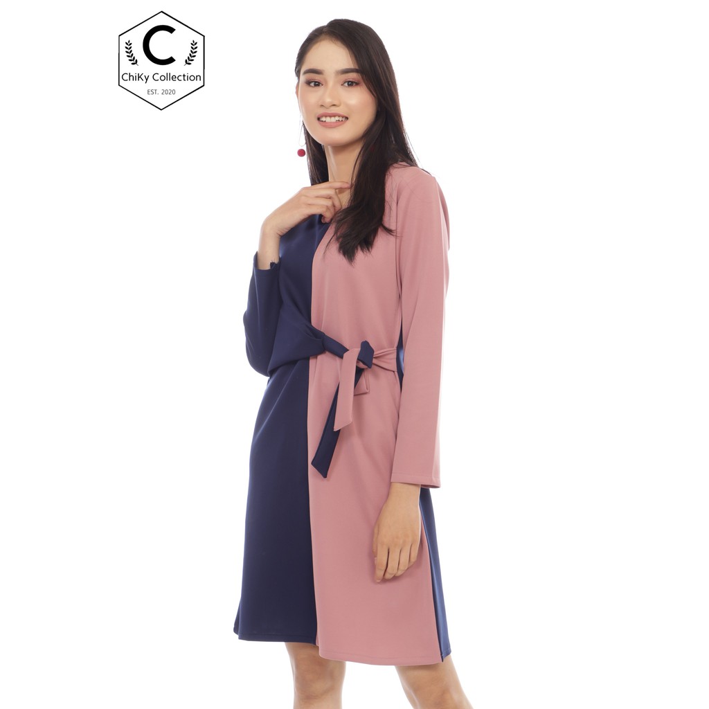 [REAL PICT] Dress Scuba Kasual Eksklusif CC201011-14