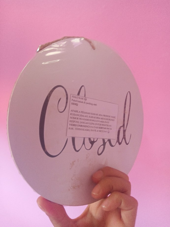 Sign Pintu Toko Open Close