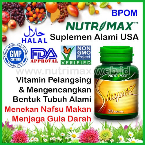 GC867 Nutrimax Shapez Slim Fast isi 30 Vitamin Untuk Penurun Berat Badan
