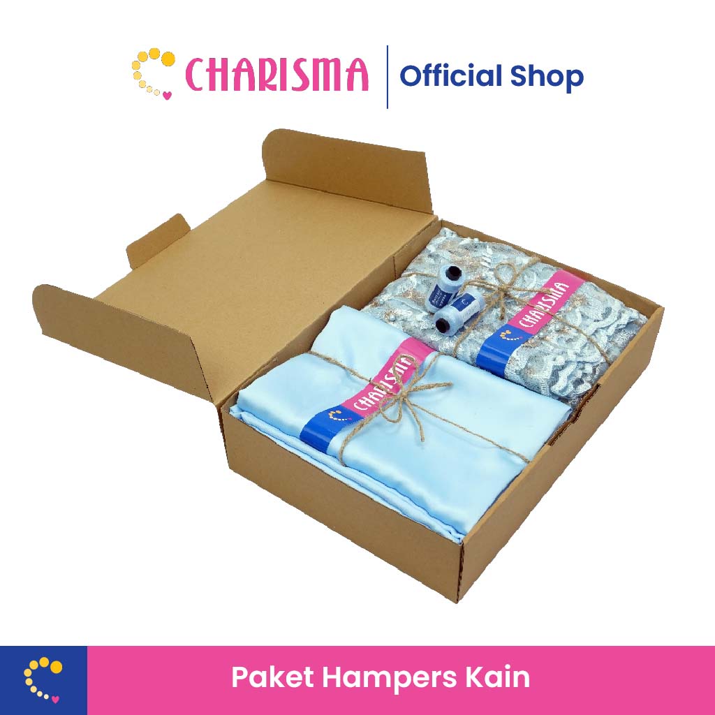 Charisma Paket 2 - Paket  HampersKain Satin Brukat Motif Bunga Premium - Paket Bridesmaid/Seragam Keluarga