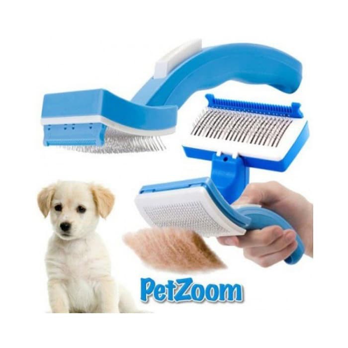 Sisir Anjing dan Kucing PetZoom - Biru