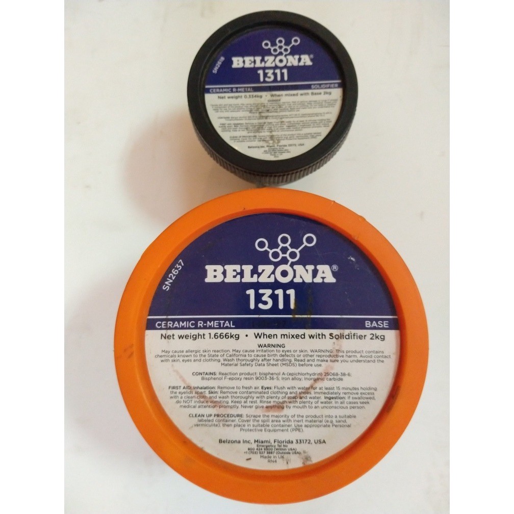 BELZONA 1311 SET CERAMIC R METAL MADE IN UK Belzona 1311