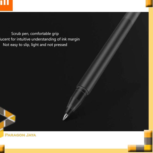 

【Penjualan Terbaik】 Xiaomi Mi Jumbo Gel Ink Pen Pulpen Gel 0.5mm Black produck terbaik