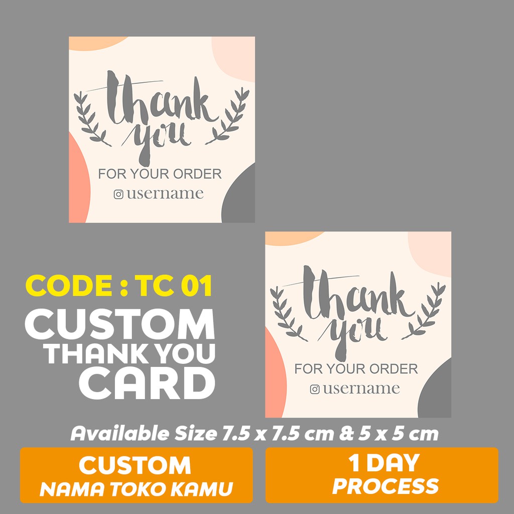 

54PCS THANK YOU CARD TC 01