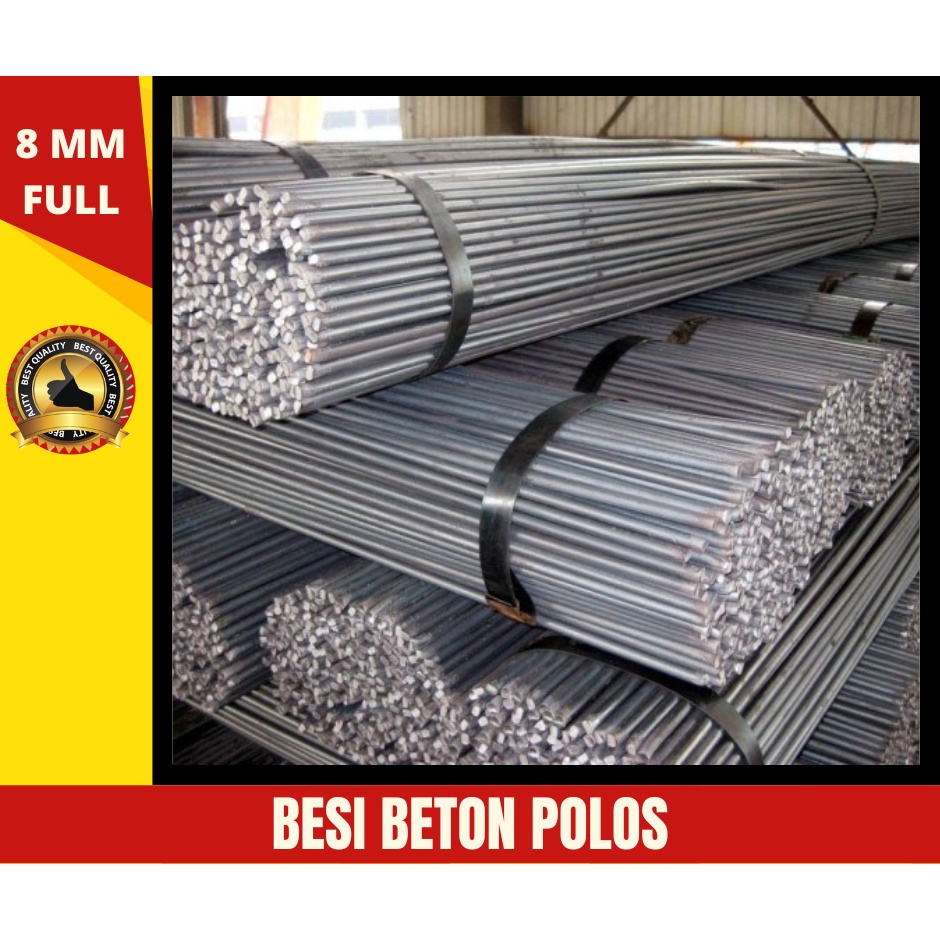 Besi Beton POLOS 8MM Full