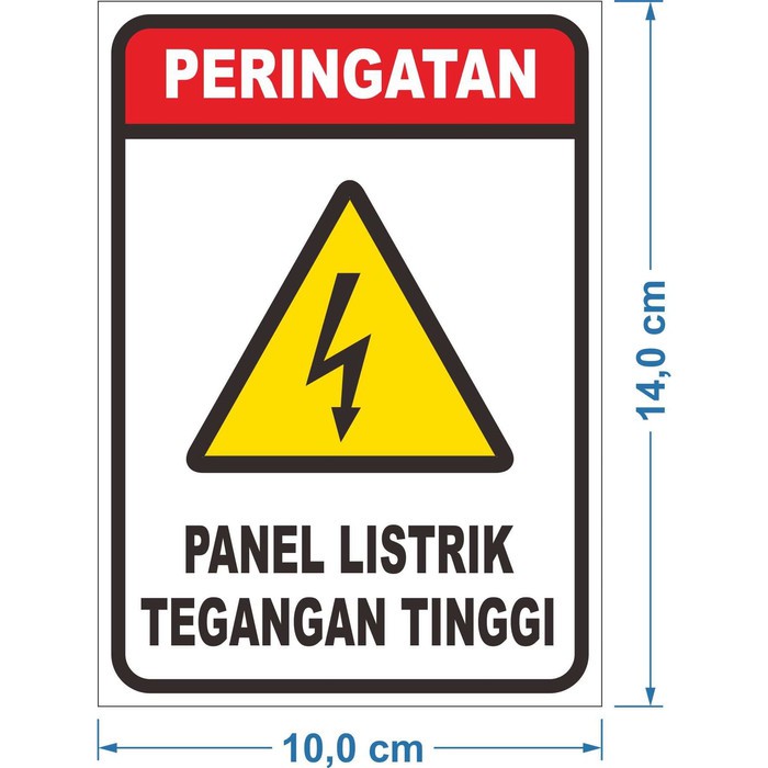 

STIKER SAVETY BAHAYA LISTRIK TEGANGAN TINGGI 10X14CM