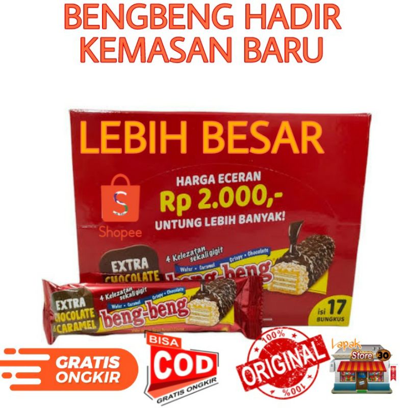 

BENG BENG KEMASAN BARU BERSALUT COKLAT ISI 17 PCS X 25 GR TERLARIS TERMURAH