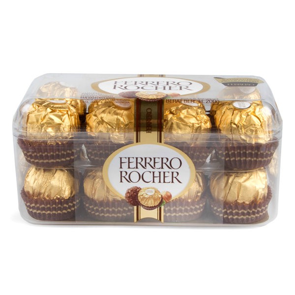 

FERRERO ROCHER Hazelnut Chocolate 200gr isi 16pcs