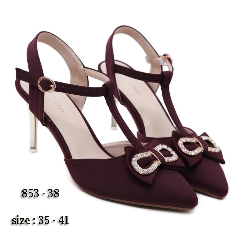 ANEKA Z853-38 High Heel Wanita Sepatu Wanita Import Sepatu Batam Murah Sepatu High Heels Murah