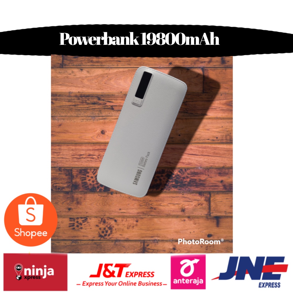 Powerbank 19800mAh 3 output 2.1A Power Bank - PUTIH