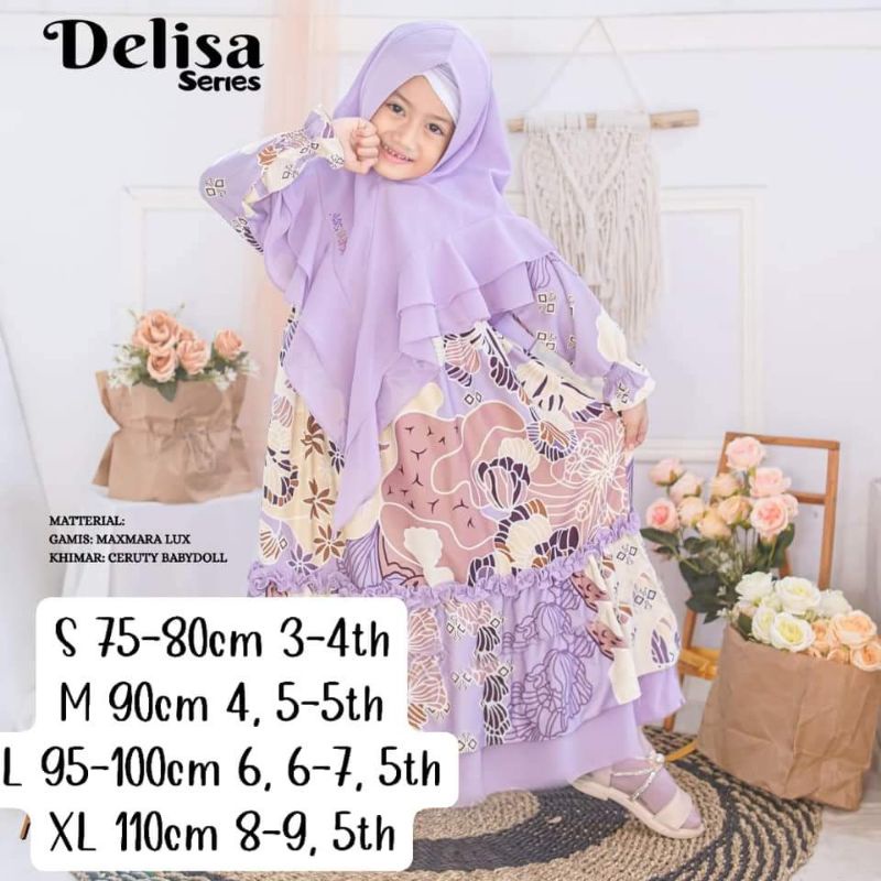 Ready stock gamis delisa series assyabiya