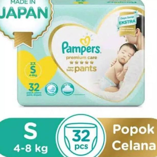{BISA COD} Pampers S32 M30 L24 XL21 XXL17 XXL 17 L24 XL 21 Premium Pants & Tapes Gold Tosca KOMPLIT