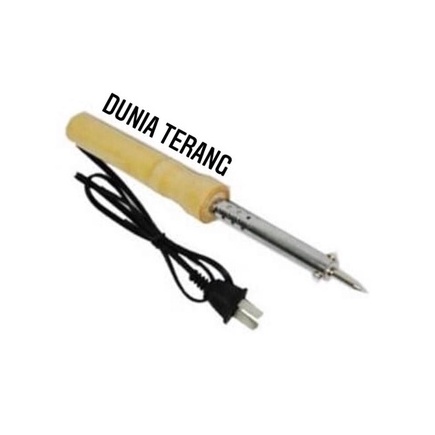 Solder TOYOSAKI 60Watt gagang Kayu - Solder Lancip 60 watt gg kayu - Solder Listrik Soldering Iron