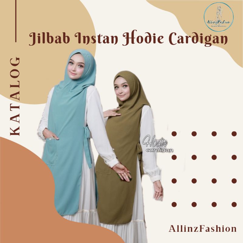 Hijab Jilbab Instan Hodie Cardigan Ceruty Premium Babydoll
