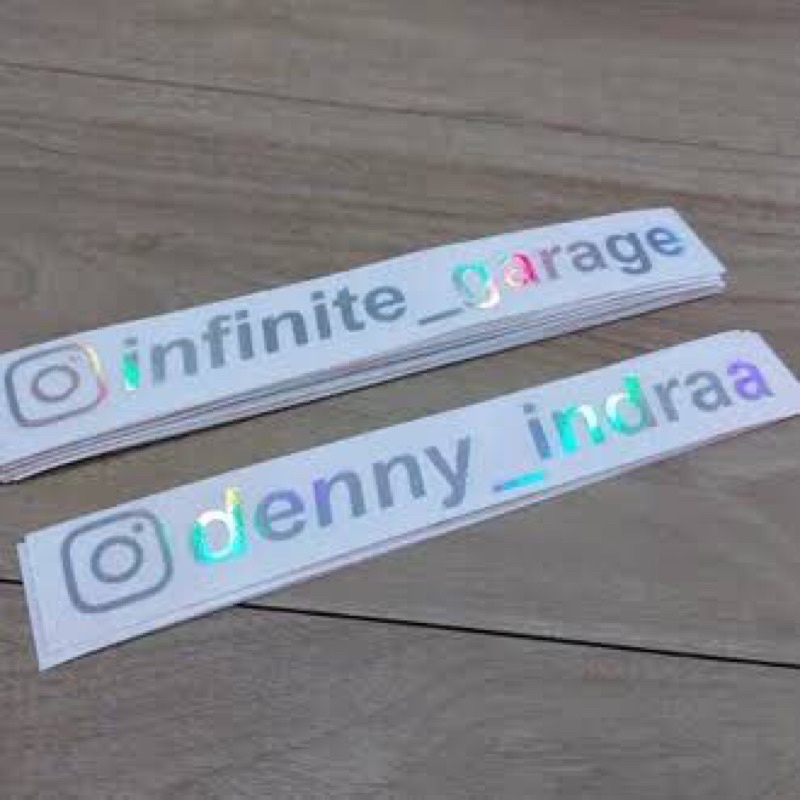 Stiker Hologram 1pcs CUSTOM