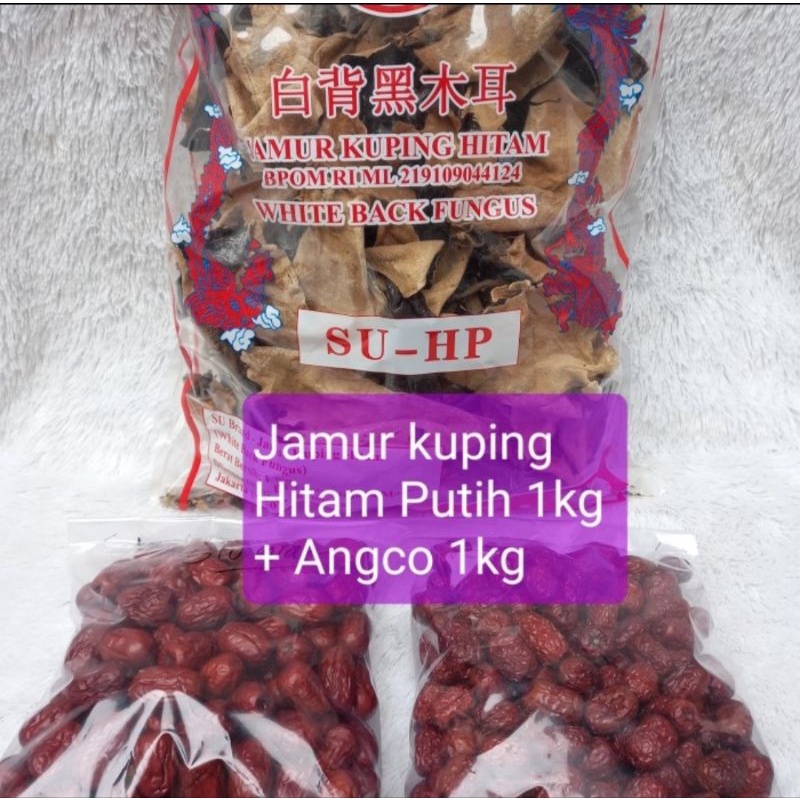 

jamur hitam putih 1kg+ angco 1kg