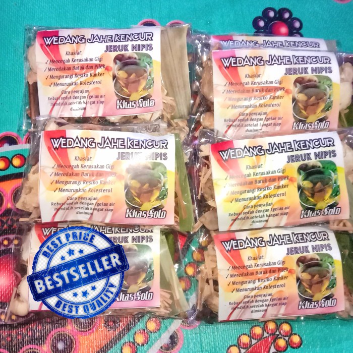 

1pack/10bks Wedang JAHE KENCUR JERUK NIPIS Rempah Komplit Khas Solo (BERKUALITAS)