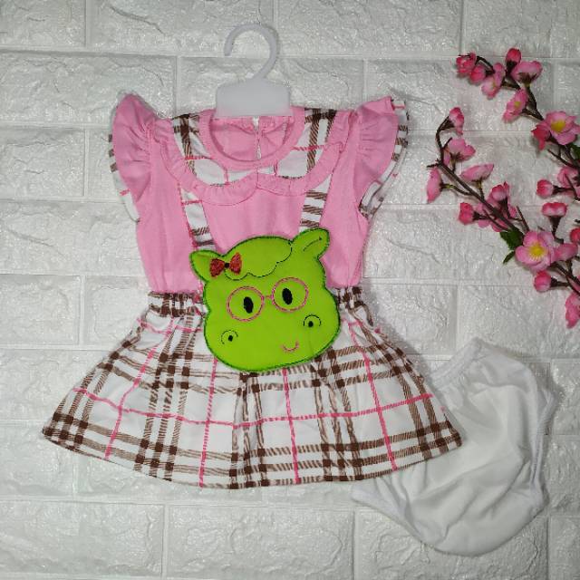 Dress Anak Lucu size 6-18bulan / Pakaian Anak Perempuan / Baju Bayi Perempuan