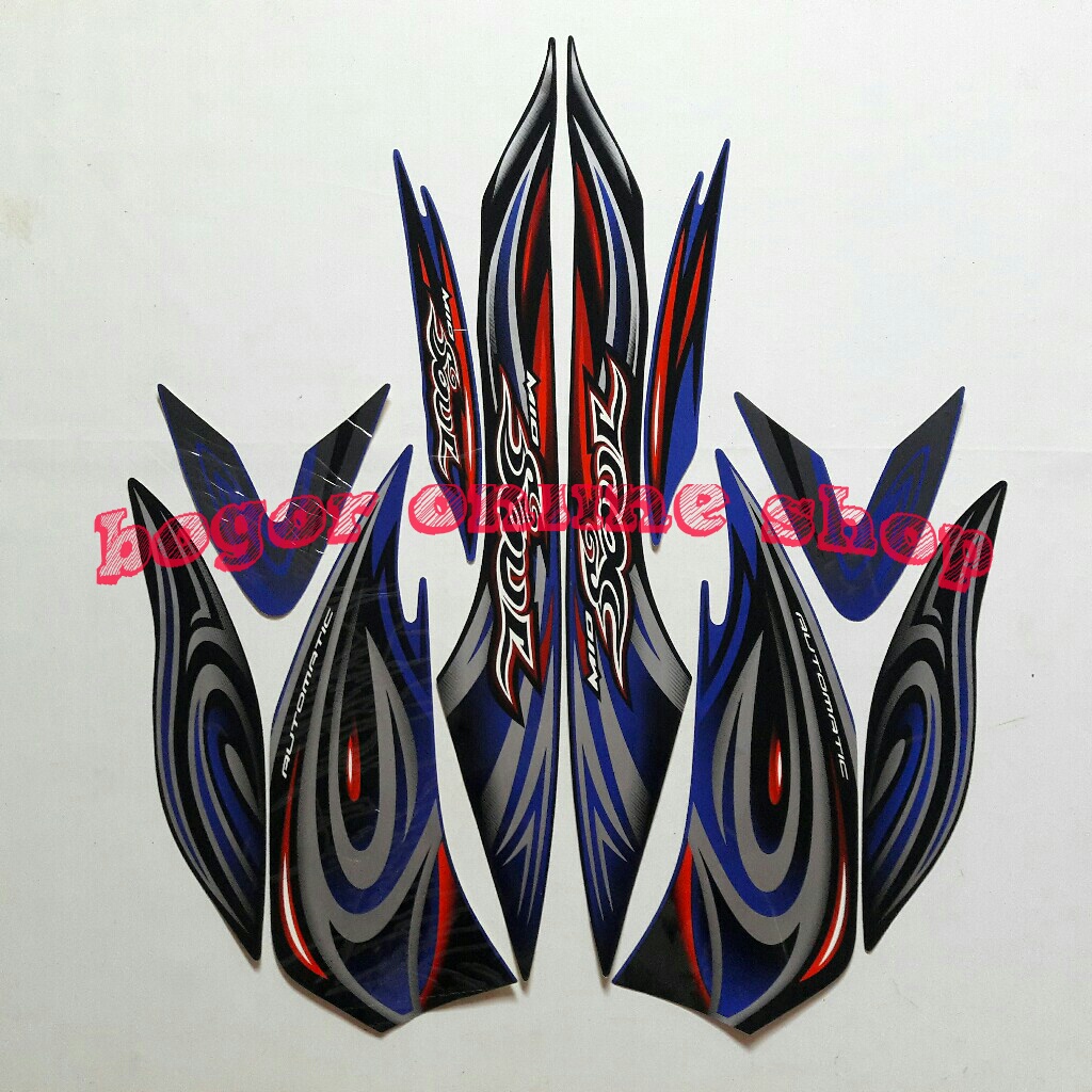 stiker motor mio soul 2008 biru