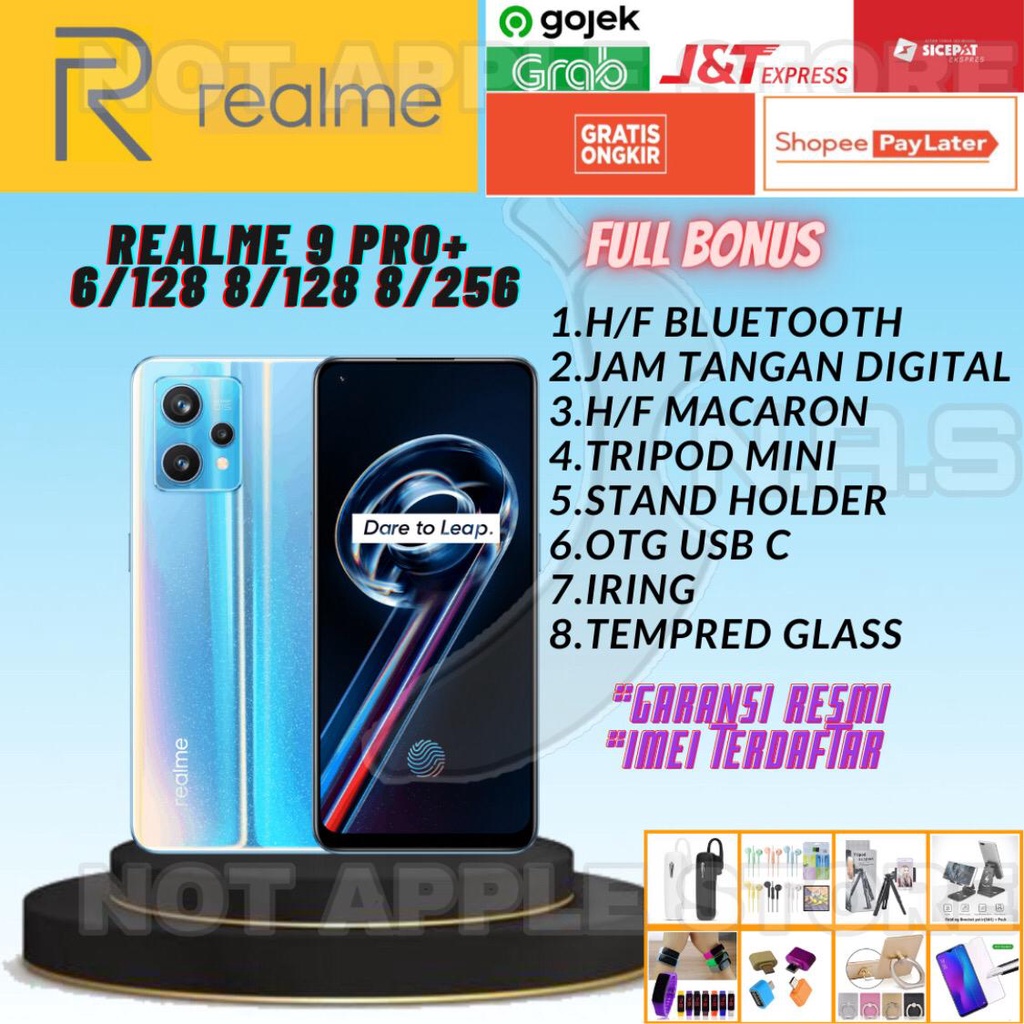 REALME 9 PRO PLUS RAM 8/128GB 8/256GB NEW BARU GARANSI RESMI