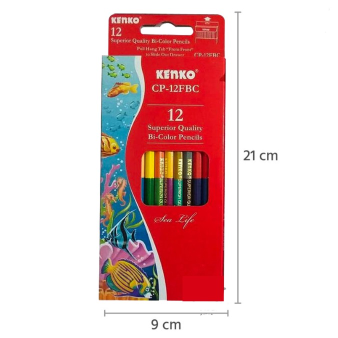 

Pensil Warna KENKO 12 warna Bi-color CP-12FBC