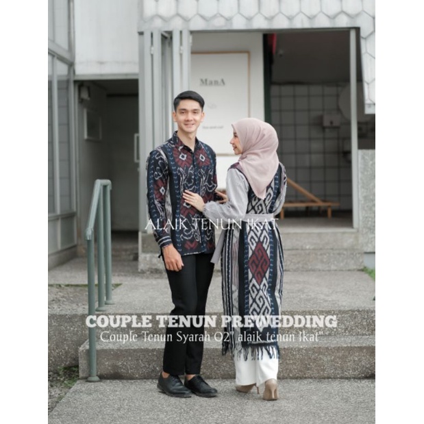 Couple Tenun Syarah 02 Alaik Tenun Ikat - DRESS TENUN - KEMEJA TENUN