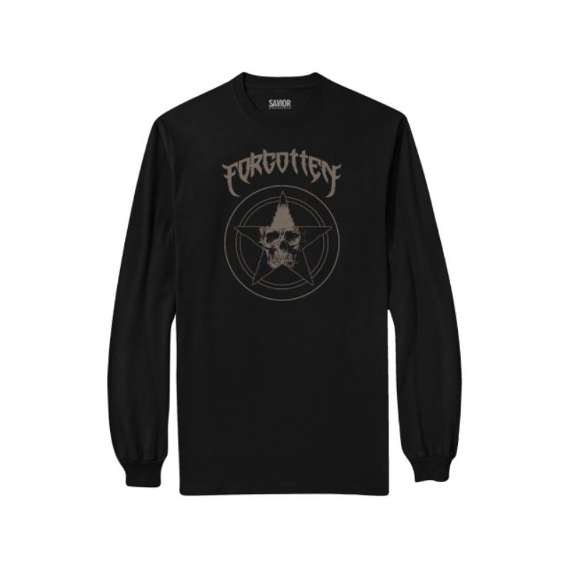 Longsleeve Forgotten Republik Bintang Tengkorak/ Kaos Band Death Metal Original Merchandise