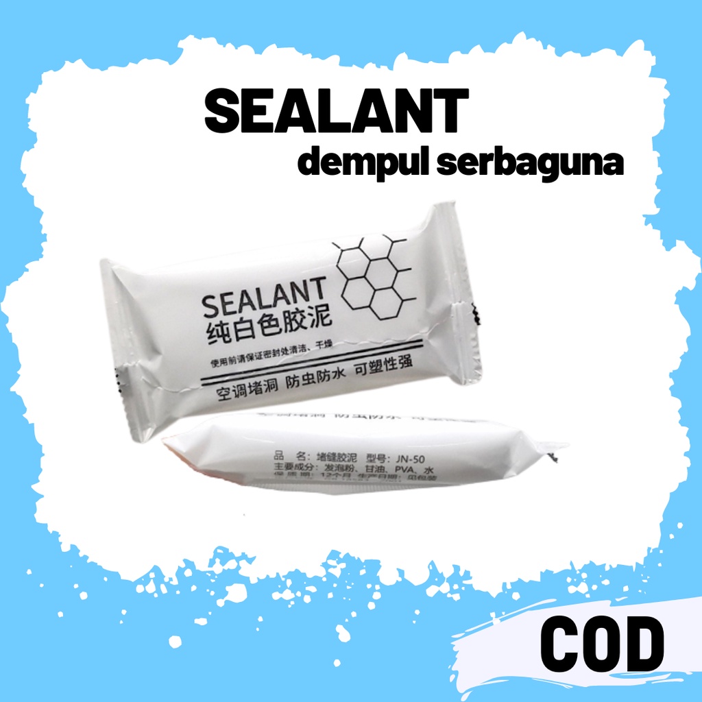 Dempul serbaguna lem semen beton logam plastik kayu pvc akuarium tambal lubang serbaguna sealant pencegah bolong bocor