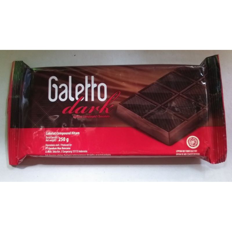 

murah banget!! coklat batangan galetto / coklat compound dark 250g