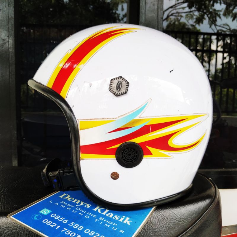 Helm yamaha lawas jadul rx king rx spesial yt115 rx100 fizr alpa sigma l2g l2 super rxz