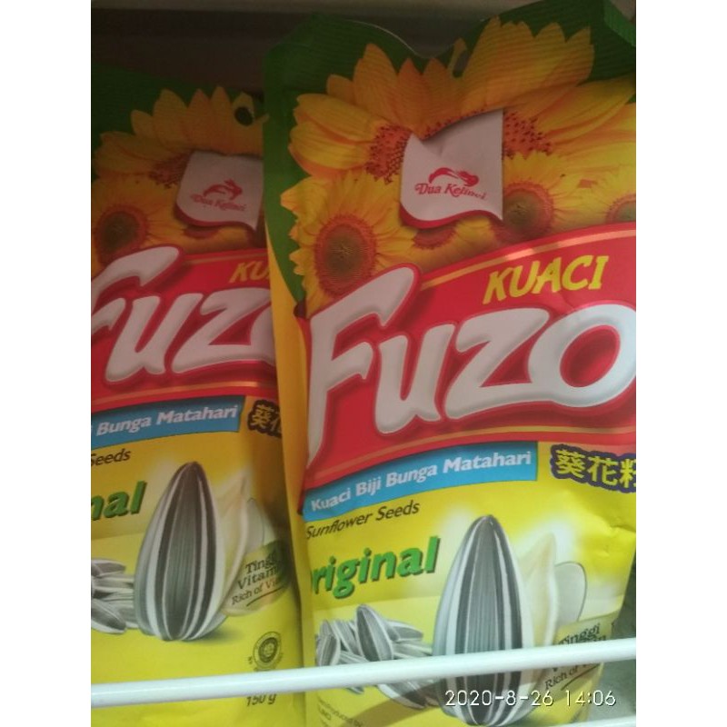 

Fuzo Kuaci 140g rasa original dan milk