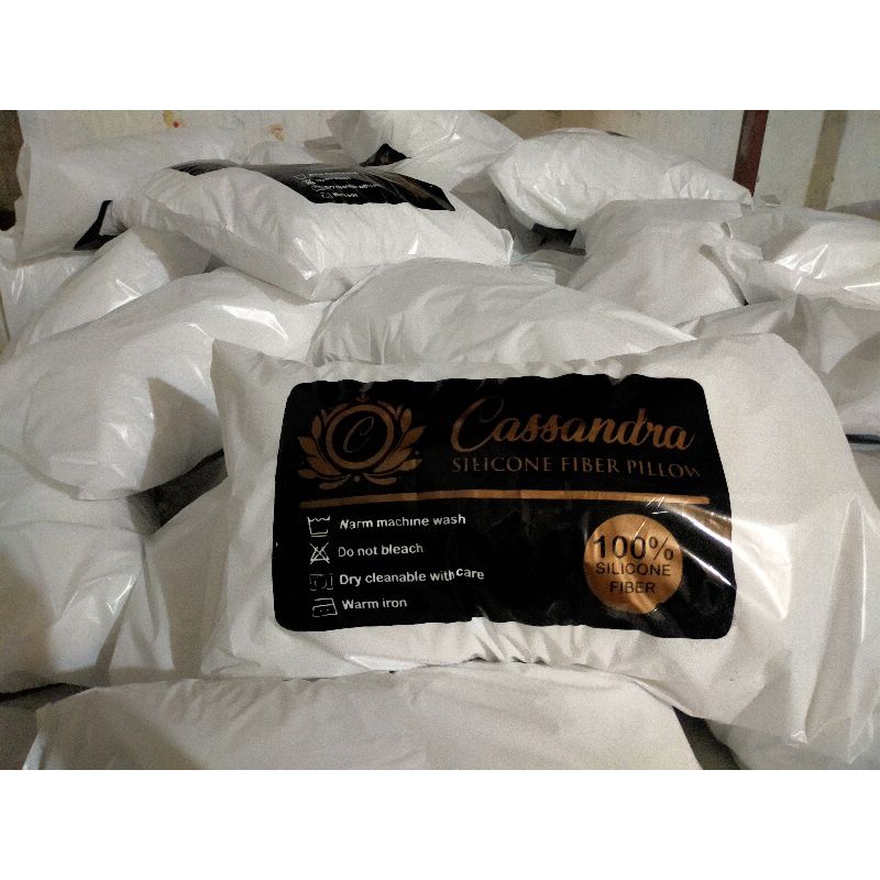 Bantal Guling Tidur Kepala Cassandra Set Hotel Bintang Silikon 100%