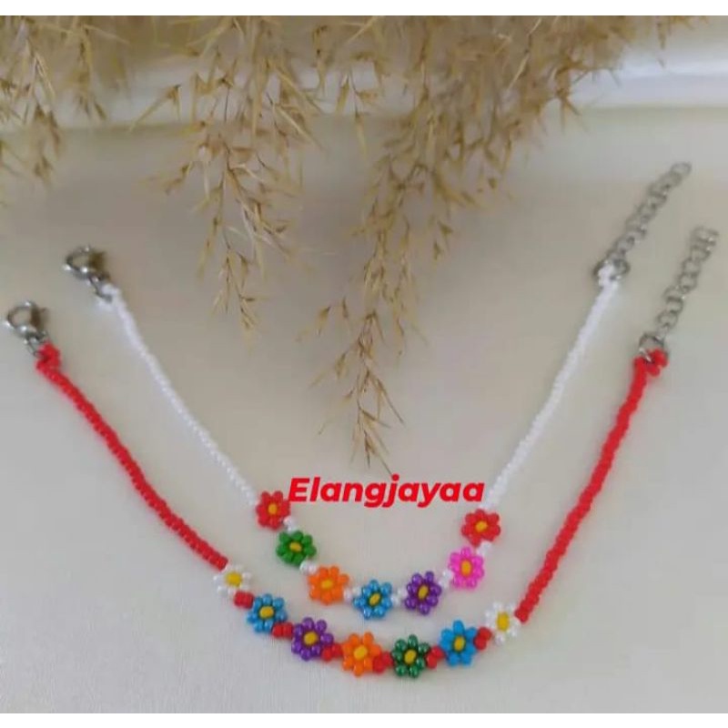 Necklace Daisy/Kalung Manik bunga/Choker