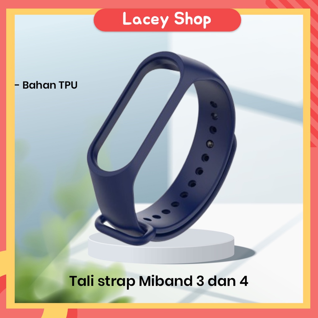 Strap Xiaomi Miband 3/4/5/6 Silikon Karet Replacement Strap MULTI COLOR