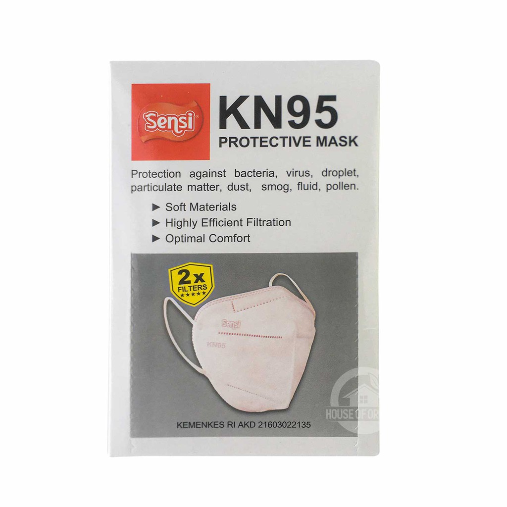 Masker Sensi KN95 Protective Mask 5-Ply White