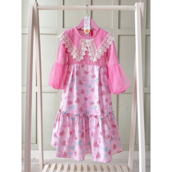 Metagrup Set gamis anak dress Shakila labella simpel cantik pesta 3 4 5 6 7 8 9 10 tahun jilbab syar