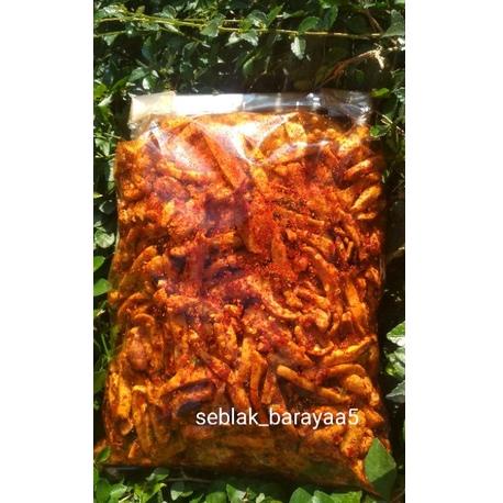 

☛Flash sale}!! basreng baso goreng gurih stik pedas daun jeruk 1kg ,