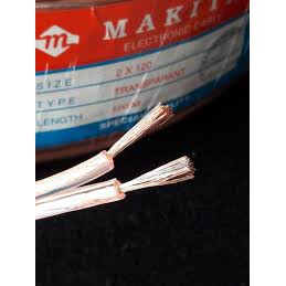 Kabel monster 2x120 100 Meter Full kabel transparan roll 2x120mm kabel serabut 1 gulungan sou-sei