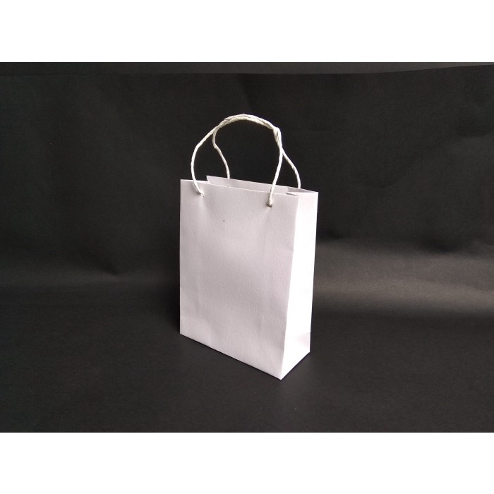 

PROMO Paper Bag tas kertas Kraft coklat cocok untuk wadah souveir - Putih