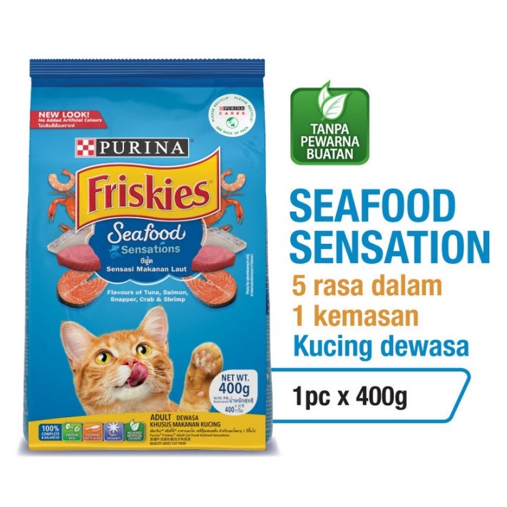 Friskies Adult Seafood Sensations Cat Food 400 gr