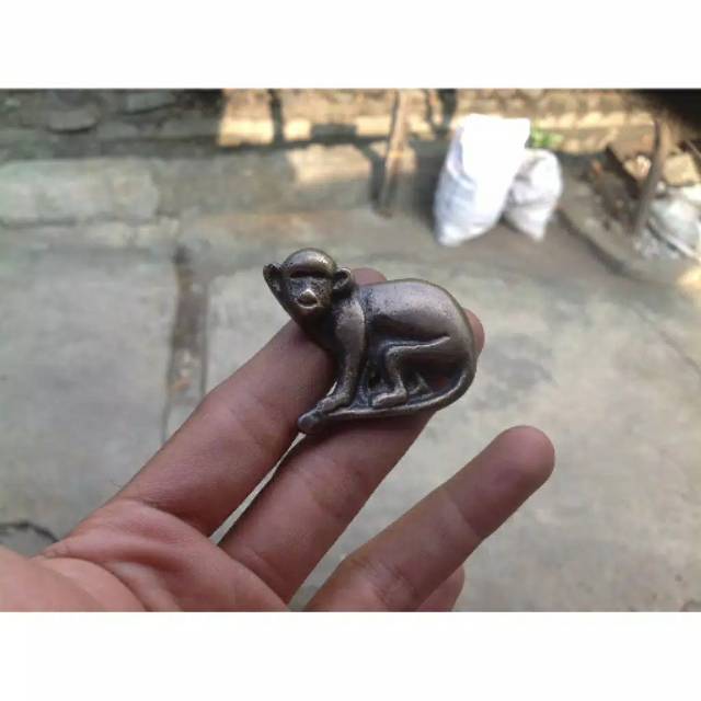 Handle / Tarikan Laci Lemari Jendela Pintu Rumah Kuningan Motif Knop Monyet 4.5cm