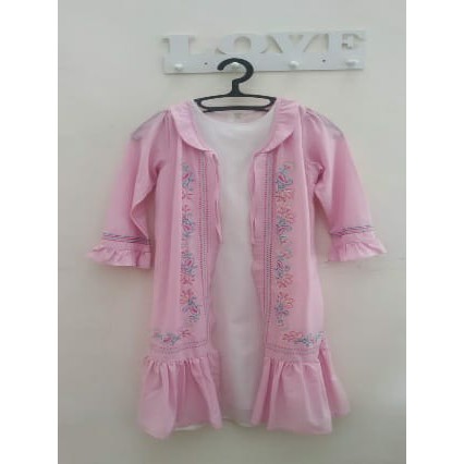 Preloved Gamis Anak branded Saffron By Donita