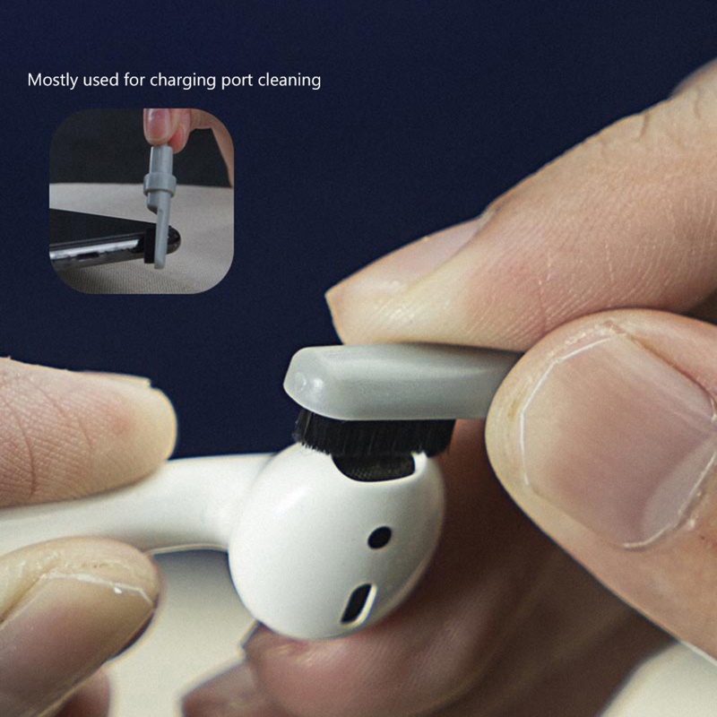 Bt Earphone Cleaner Earbud Tablet Pembersih Pen Pembersih Keyboard Kotoran Telinga Brush Microfiber Lembut, Cleaner Kits