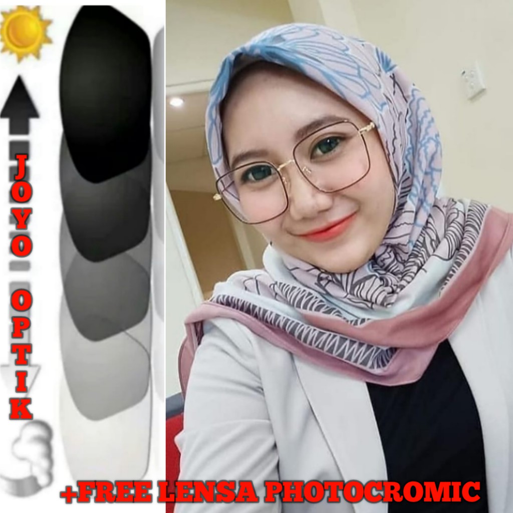 Kacamata Photocromic Anti radiasi wanita | Kacamata Bluecromic One Drive Lensa Night Drive